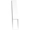Ekena Millwork 6-in. W x 34-in. D x 34-in. H Traditional Architectural Grade PVC Knee Brace BRCP06X34X34TRA - alternate 4